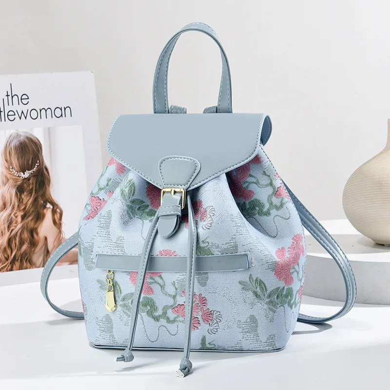 Fashion Backpack Women - Nova mochila feminina casual moda bordado
