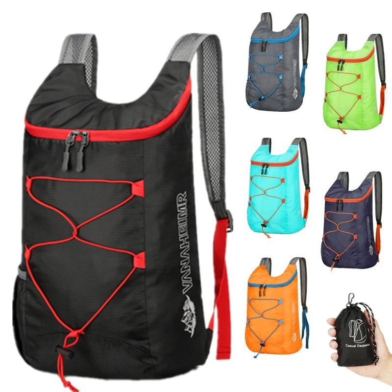 Hiking Backpack Waterproof - Mochila dobrável multifuncional para atividades ao